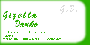 gizella danko business card